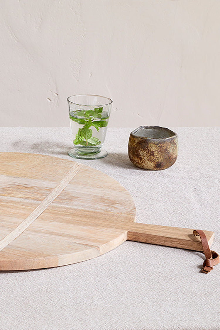 Nkuku Natural Pijja Panelled Pizza Board - Large