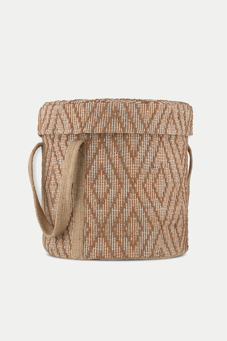 Nkuku Rust & Natural Renu Jute Laundry Basket