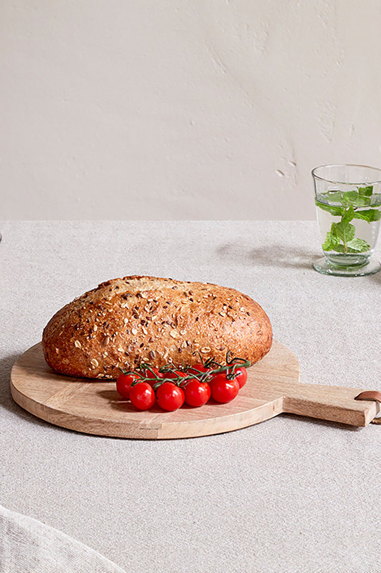 Nkuku Natural Pijja Panelled Pizza Board - Small