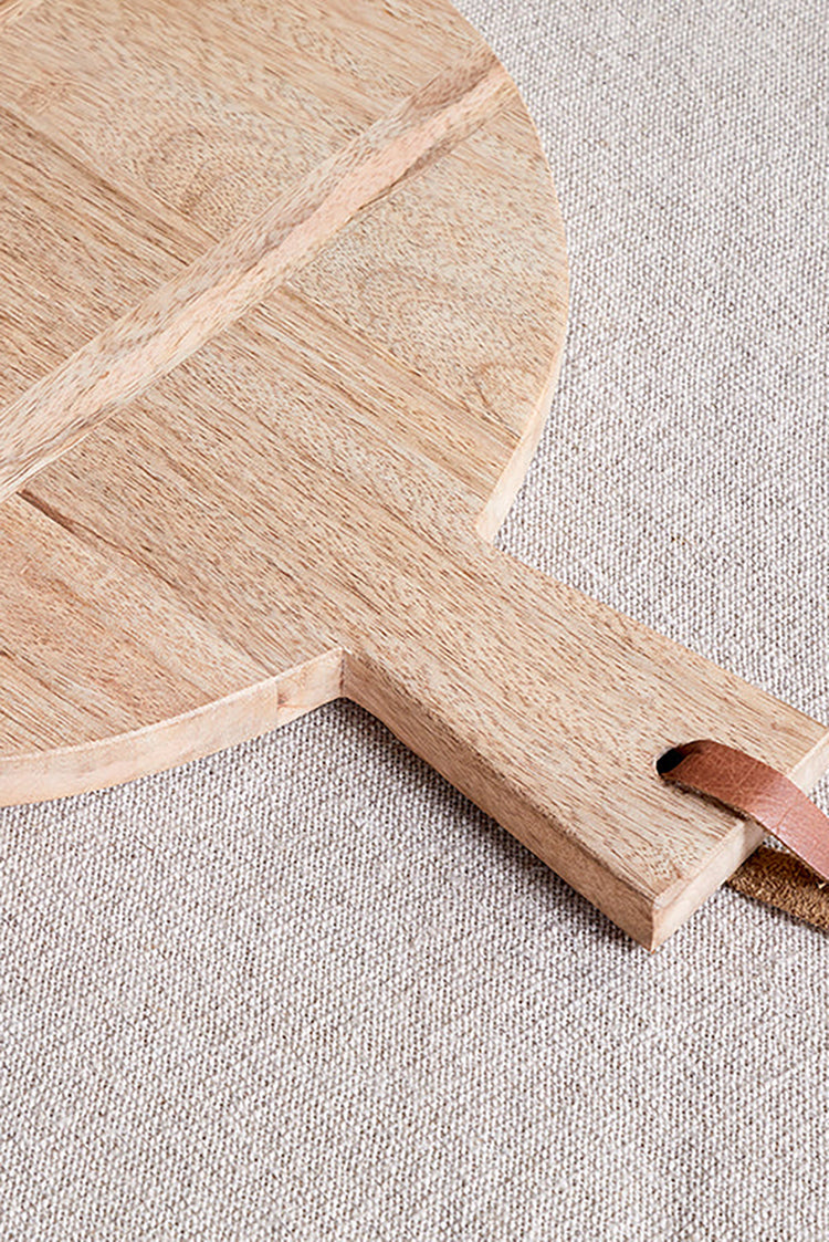 Nkuku Natural Pijja Panelled Pizza Board - Small
