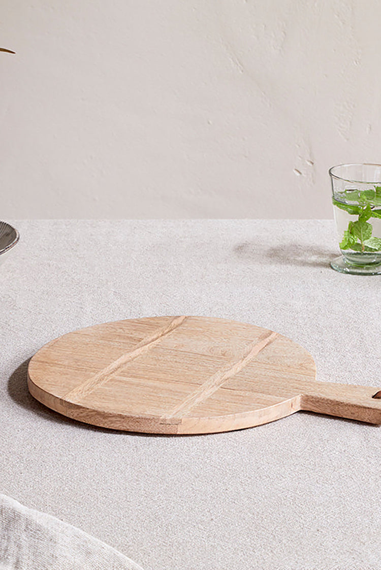 Nkuku Natural Pijja Panelled Pizza Board - Small