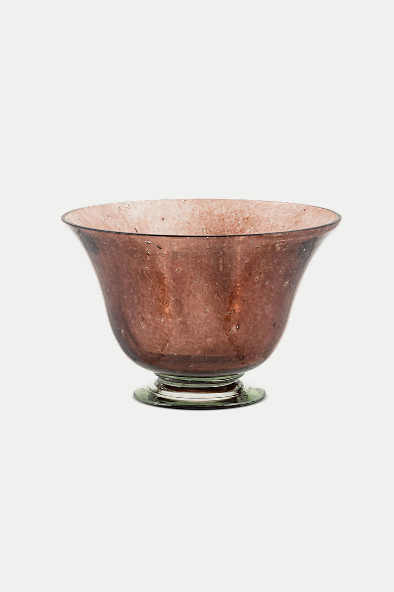 Nkuku Plum Aderonke Glass Bowl