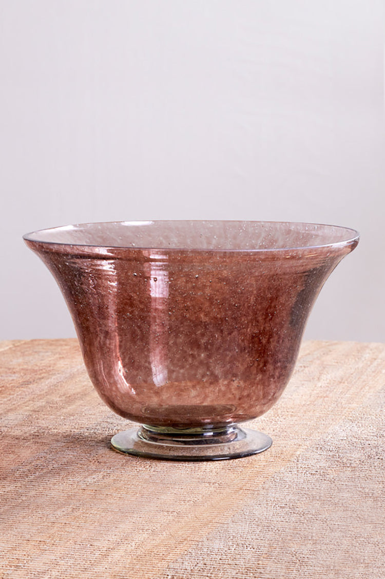 Nkuku Plum Aderonke Glass Bowl