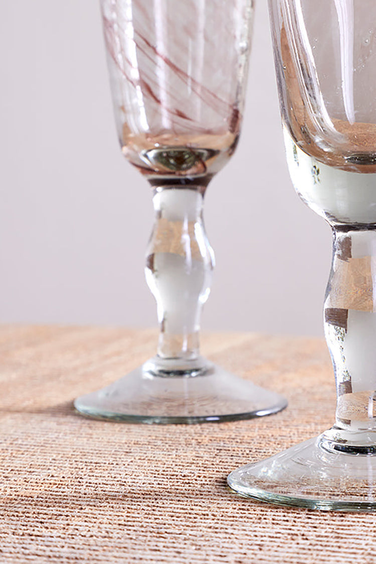Nkuku Plum Llanera Champagne Glass