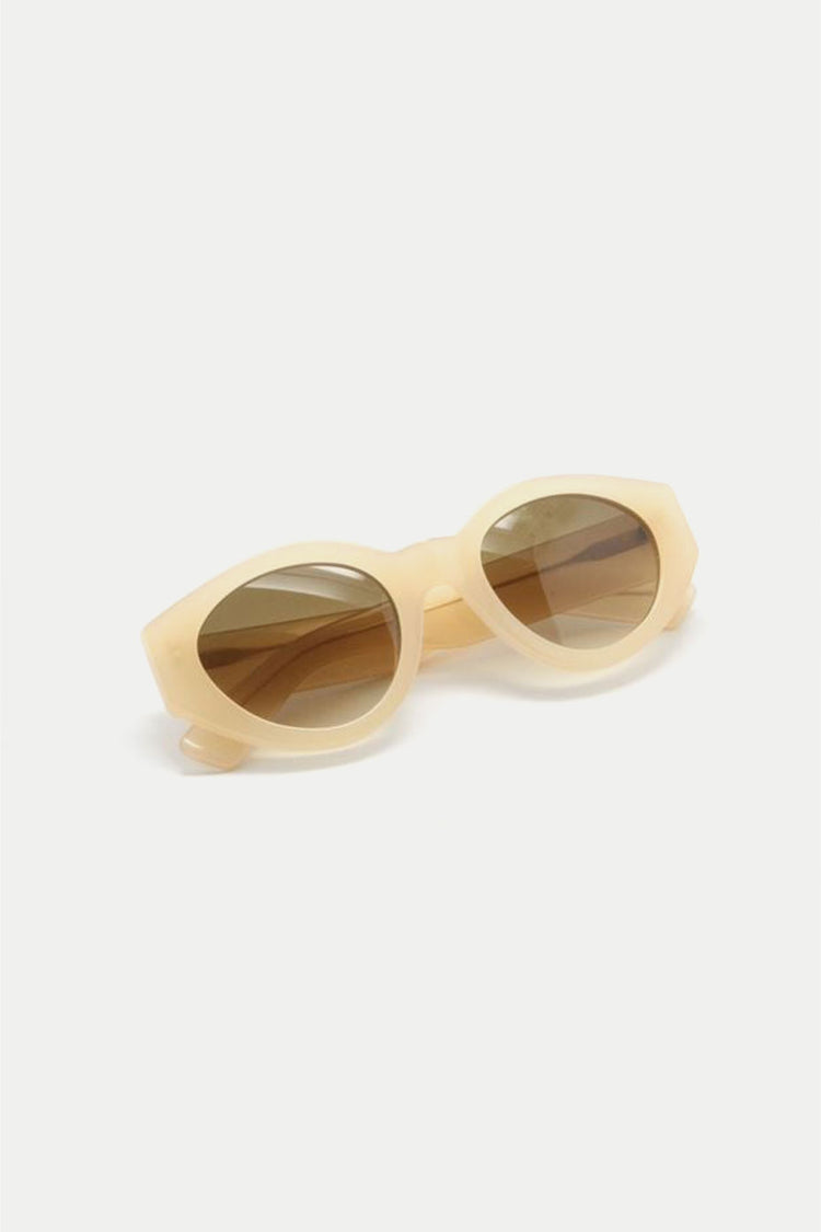 Waiting For The Sun Sand Fred Brown Gradient Lens Sunglasses
