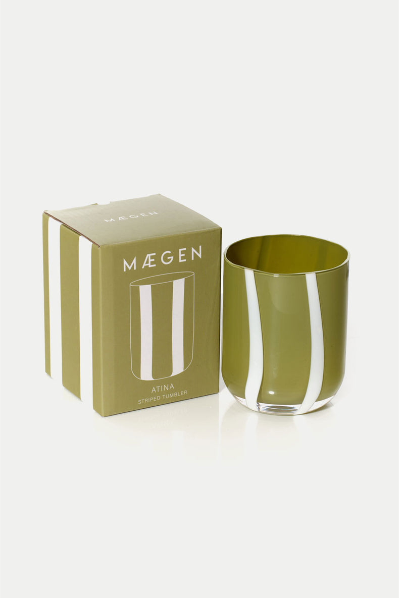 MÆGEN Olive & White Atina Tumbler