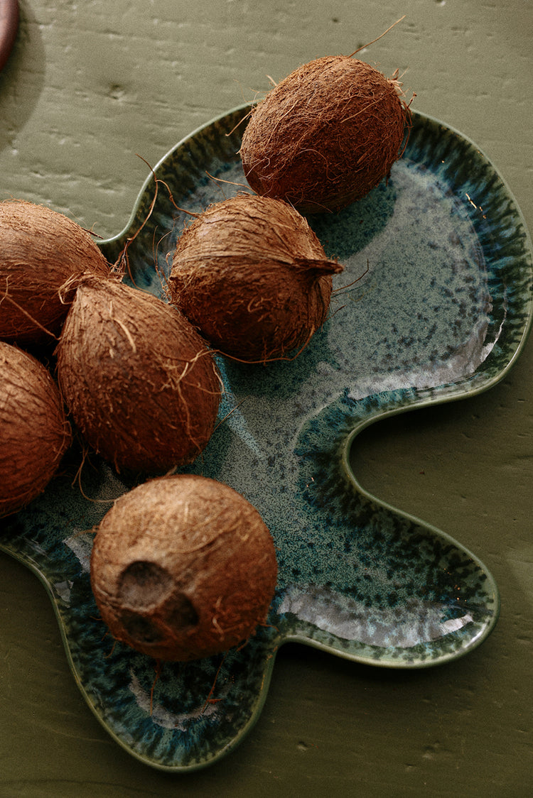 HKliving Teal Shell Plate