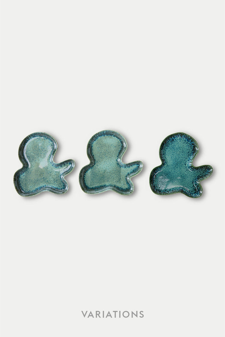HKliving Teal Shell Plate