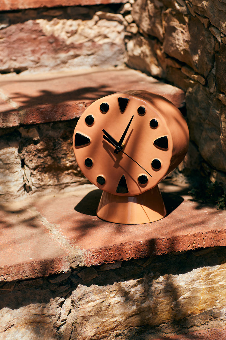HKliving Peach Retro Ceramic Clock