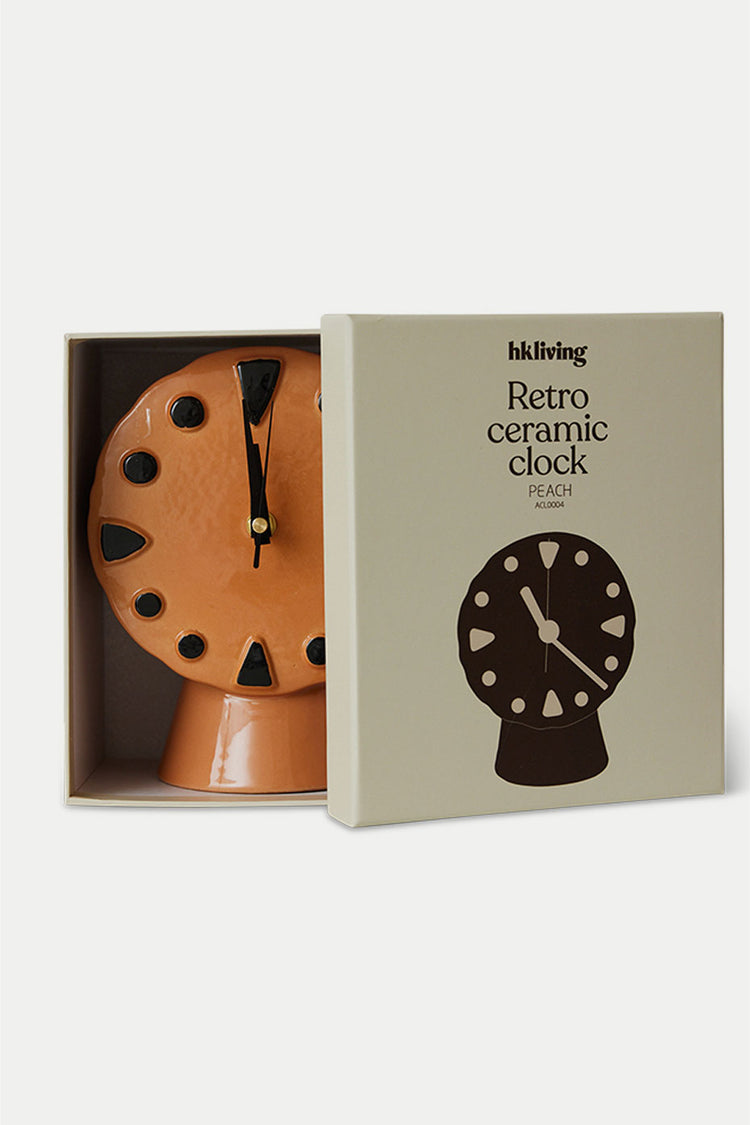 HKliving Peach Retro Ceramic Clock