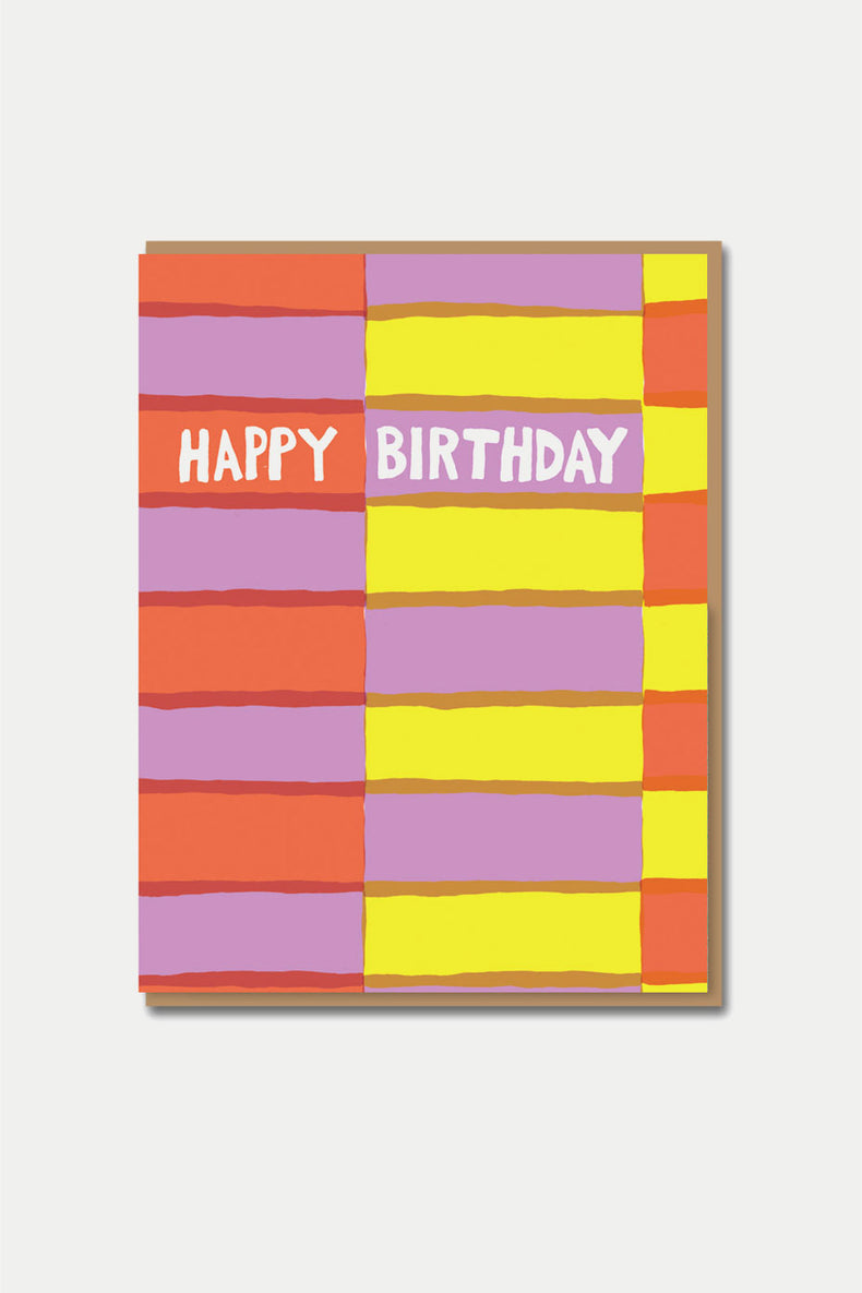 1973 Fruit Stripe Birthday Card