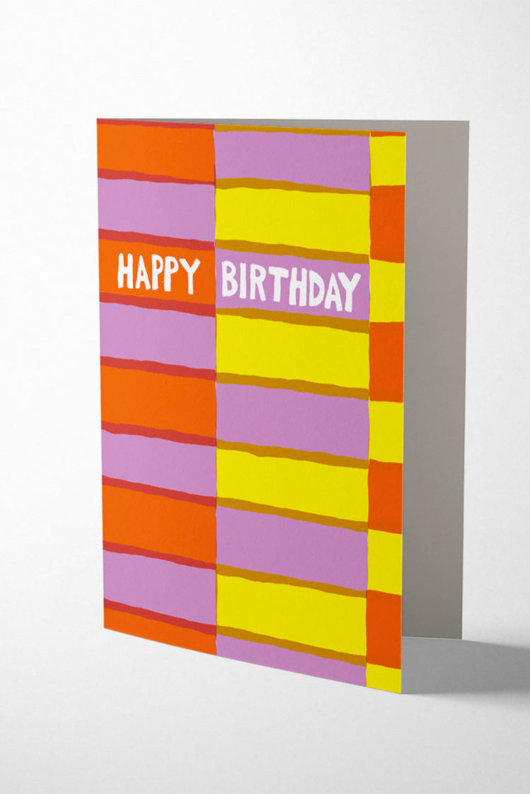 1973 Fruit Stripe Birthday Card