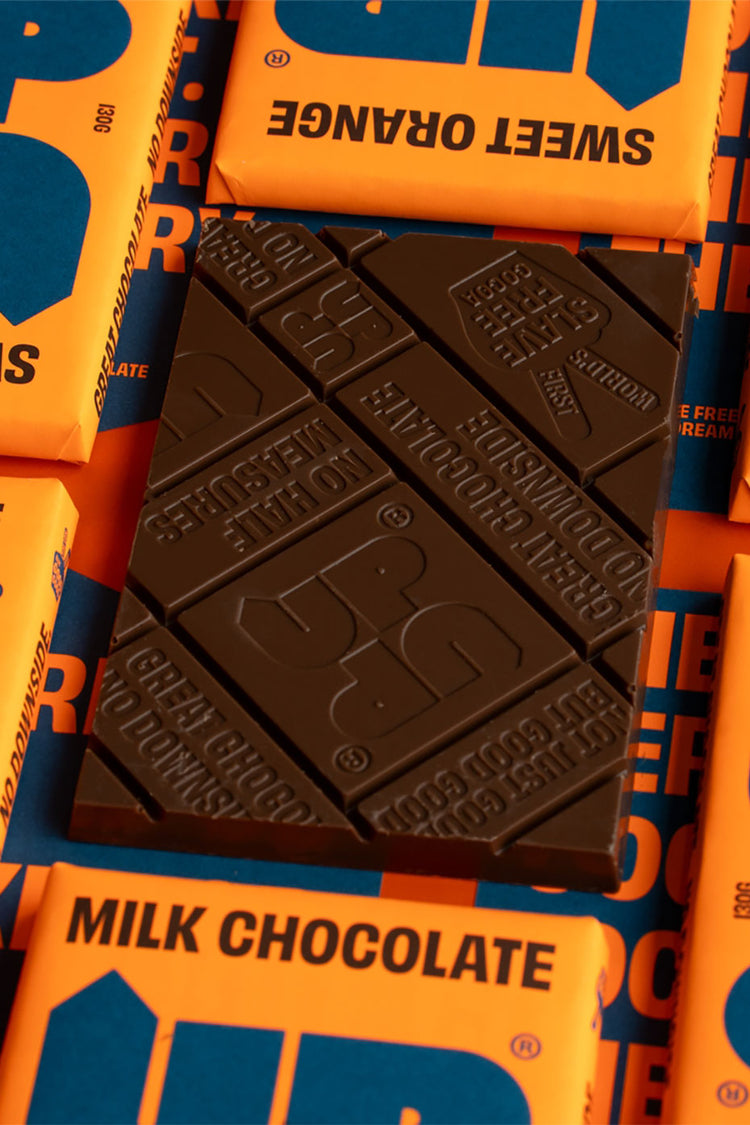 UP-UP Chocolate Sweet Orange Milk Chocolate Bar 120g