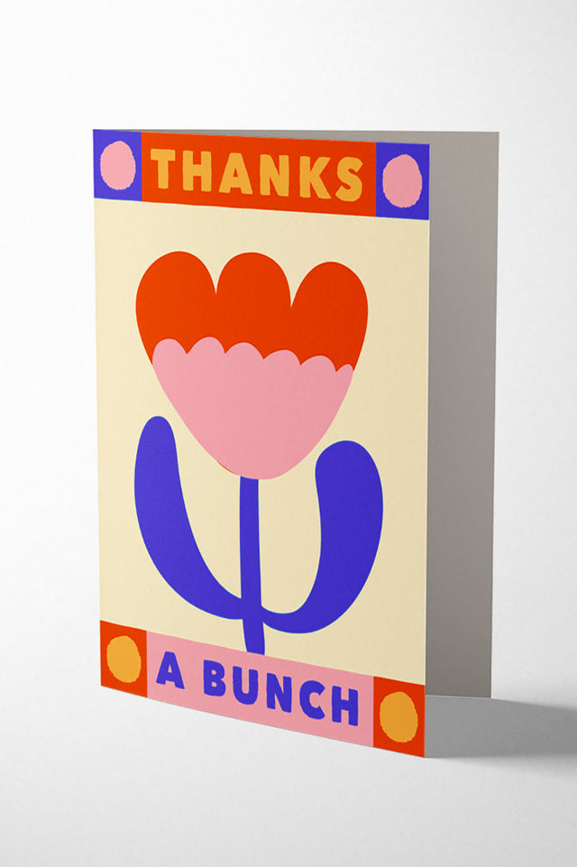 1973 Funky Tulip Thanks a Bunch Card