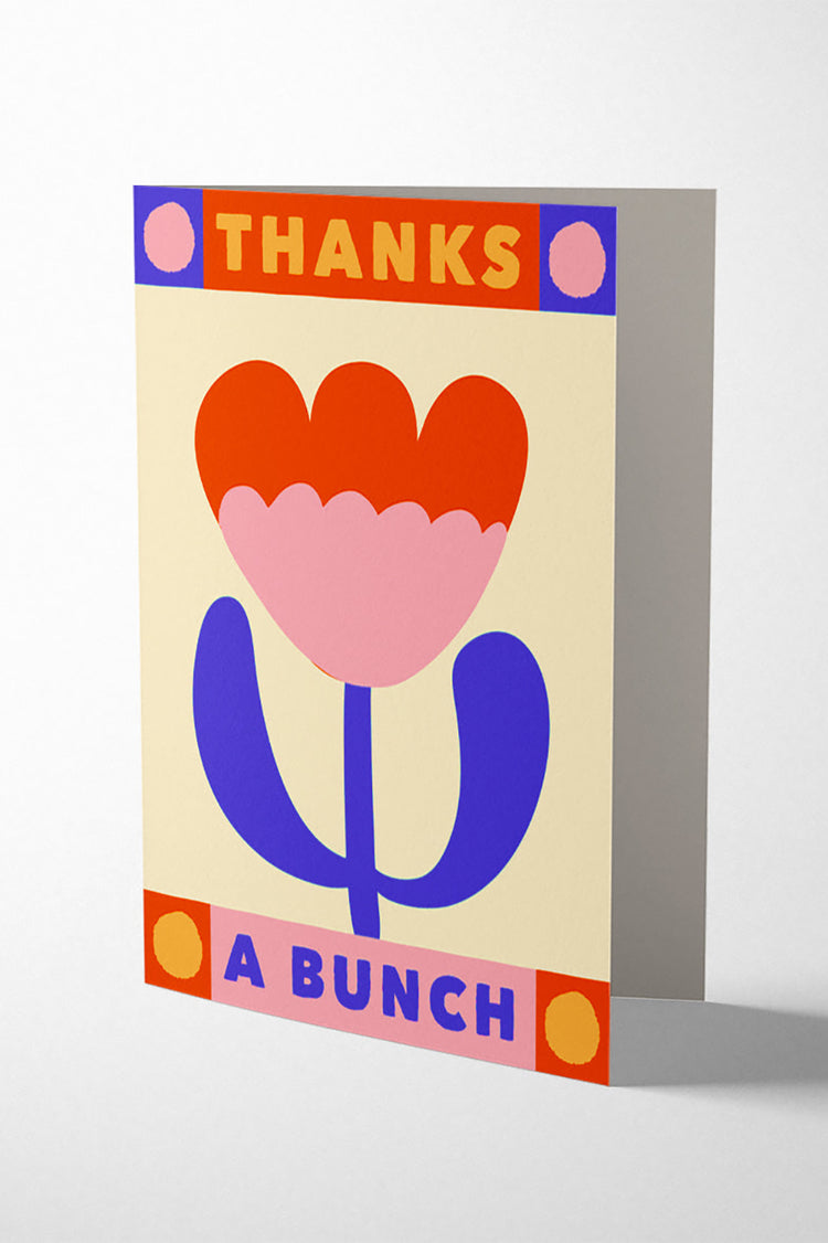 1973 Funky Tulip Thanks a Bunch Card