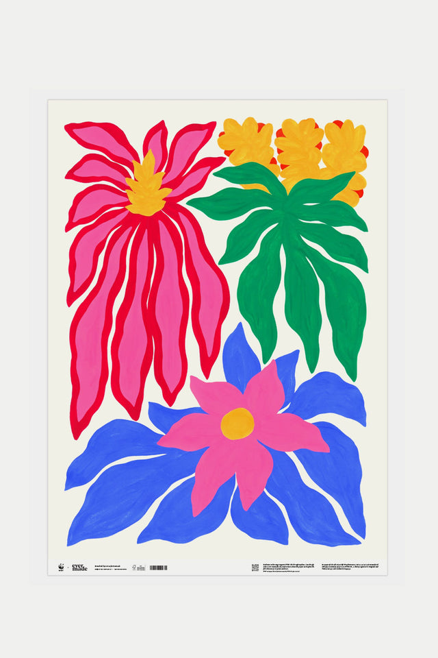 Evermade Bromeliads WWF Gift Wrap