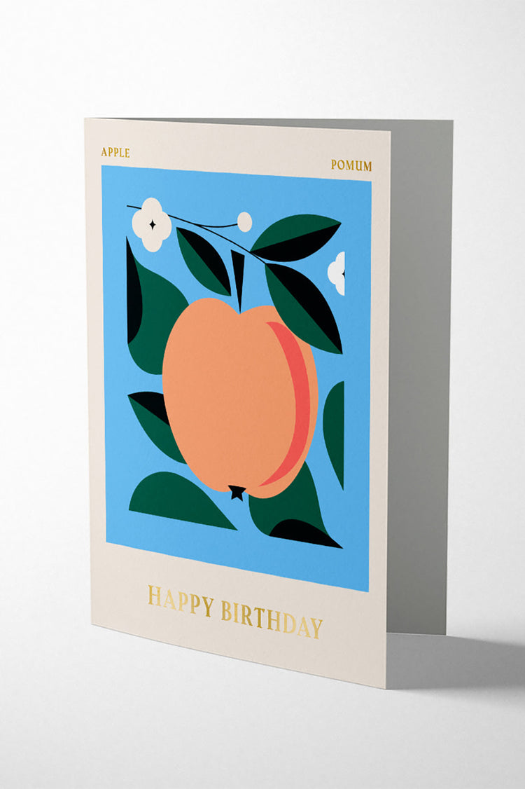 1973 Spitalfields Market: Apple Happy Birthday Card