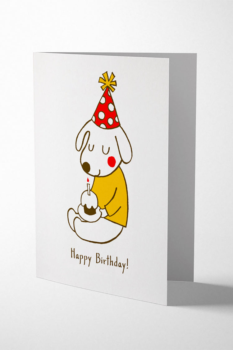1973 FFP Bday Hat Dog Card