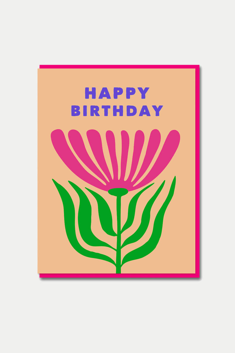 1973 Barberton Daisy Birthday Card