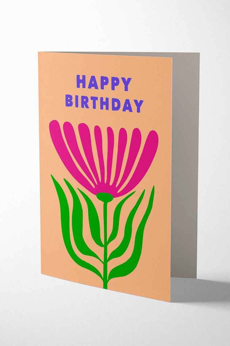 1973 Barberton Daisy Birthday Card