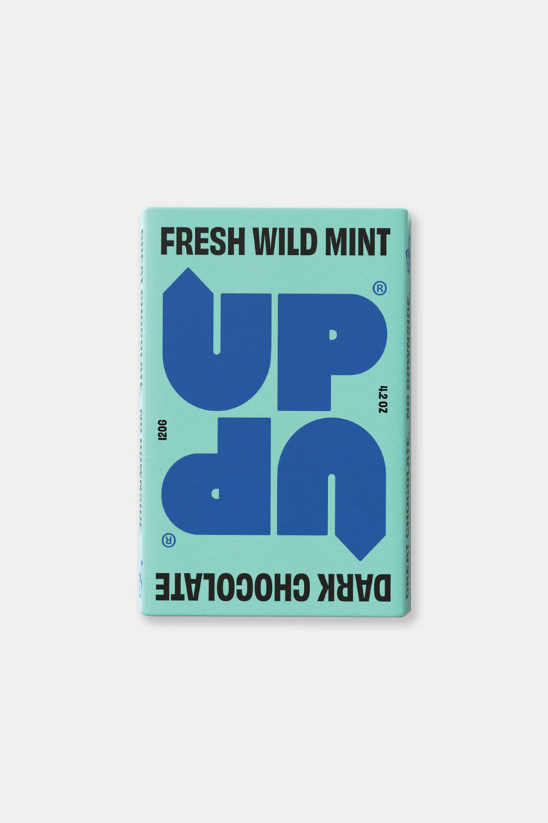 UP-UP Chocolate Fresh Wild Mint Dark Chocolate Bar 120g