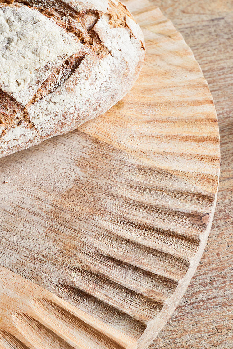 Nkuku Natural Soria Mango Wood Lazy Susan Tray