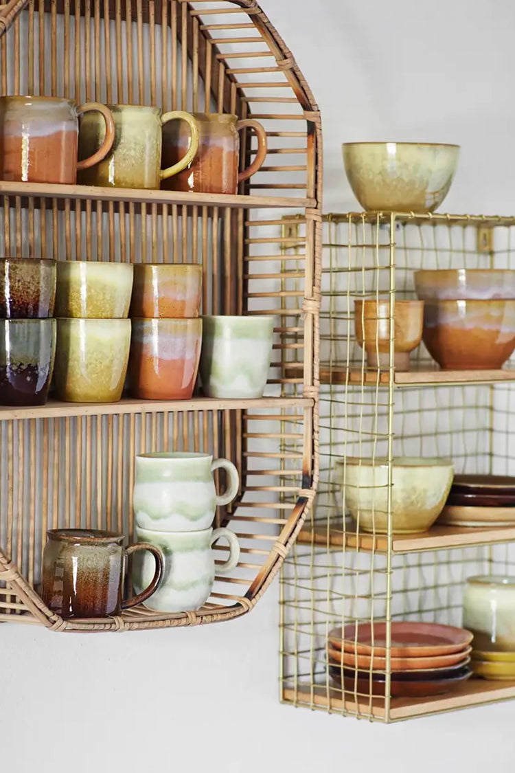 Madam Stoltz Green Coloured Stoneware Bowl