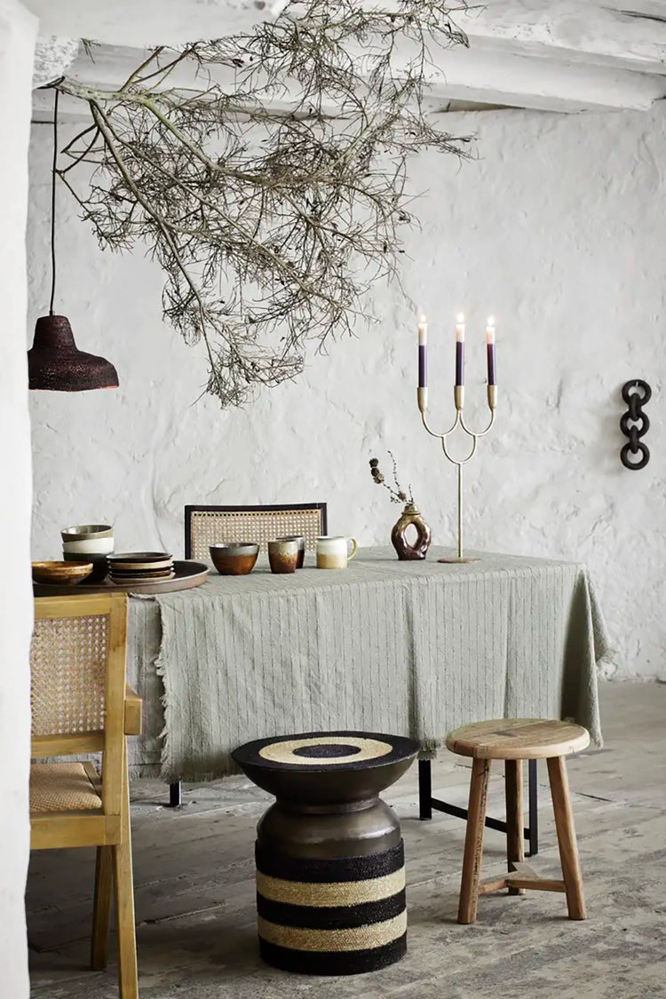 Madam Stoltz Grey Coloured Stoneware Bowl