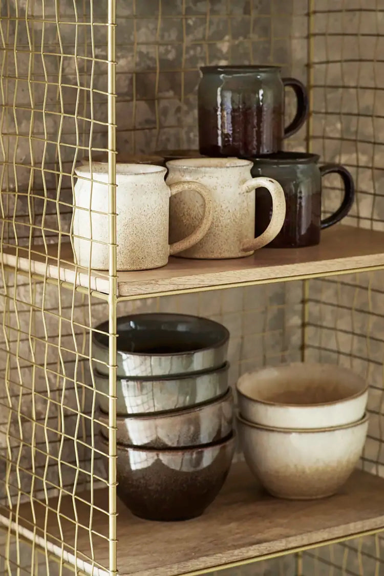 Madam Stoltz Brown Coloured Stoneware Bowl