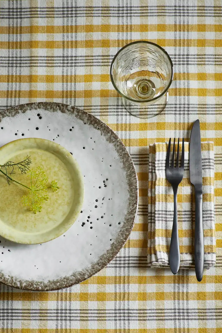 Madam Stoltz Green Coloured Stoneware Cake Plate