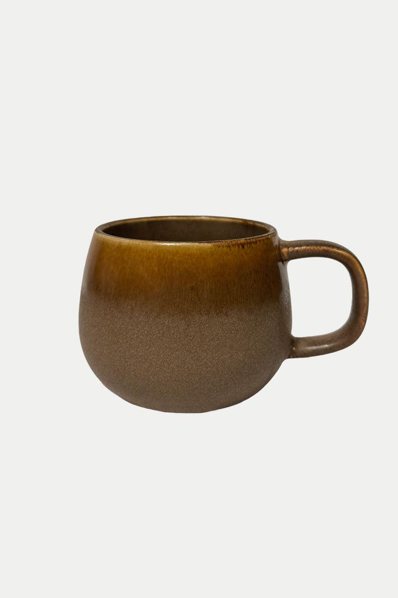 Madam Stoltz Brown Stoneware Mug