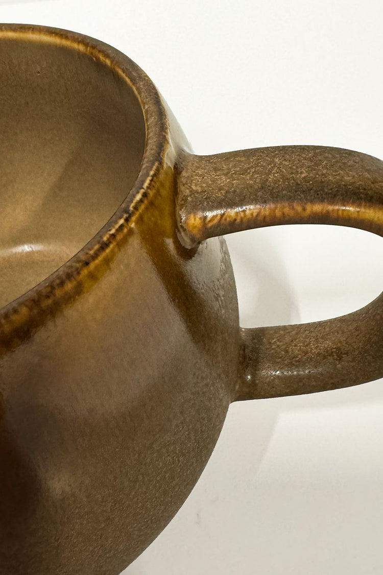 Madam Stoltz Brown Stoneware Mug