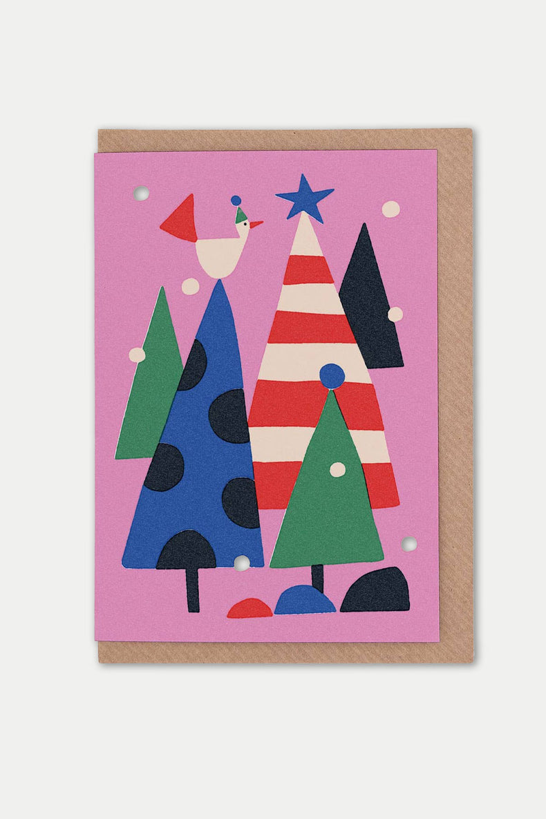 Winter Forest Christmas Card