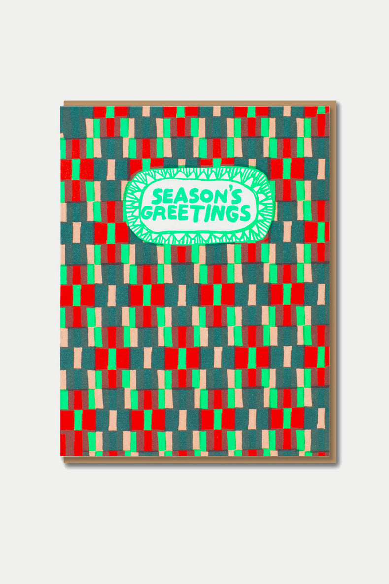 1973 EP Woven Happy Christmas Card