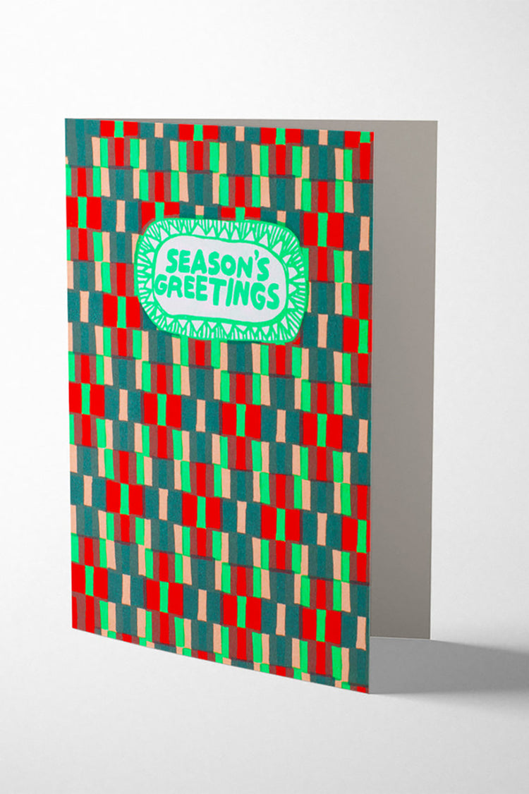 1973 EP Woven Happy Christmas Card