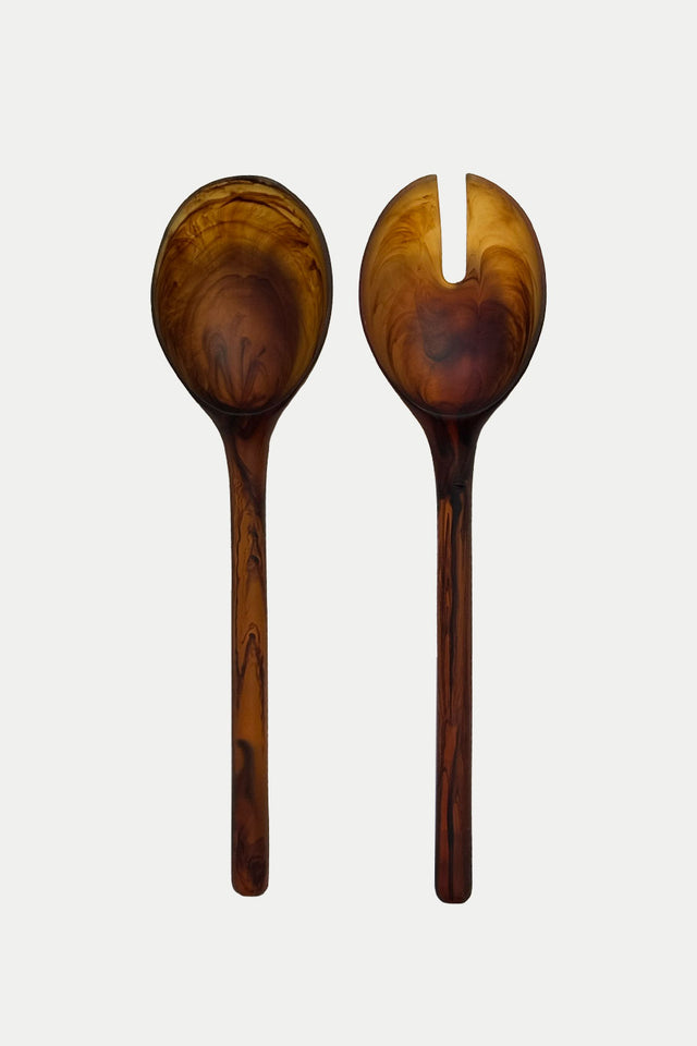 MÆGEN Amber Salad Servers Set
