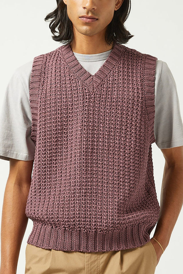 Corridor Violet Mercerized Vest