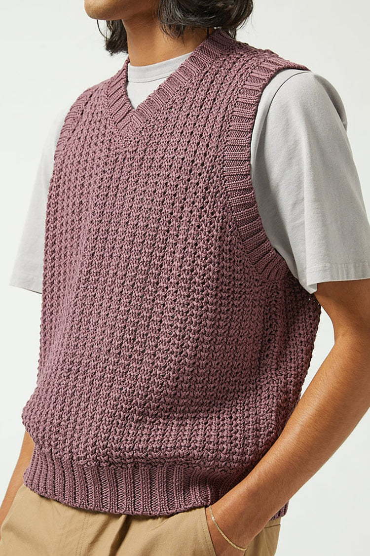 Corridor Violet Mercerized Vest