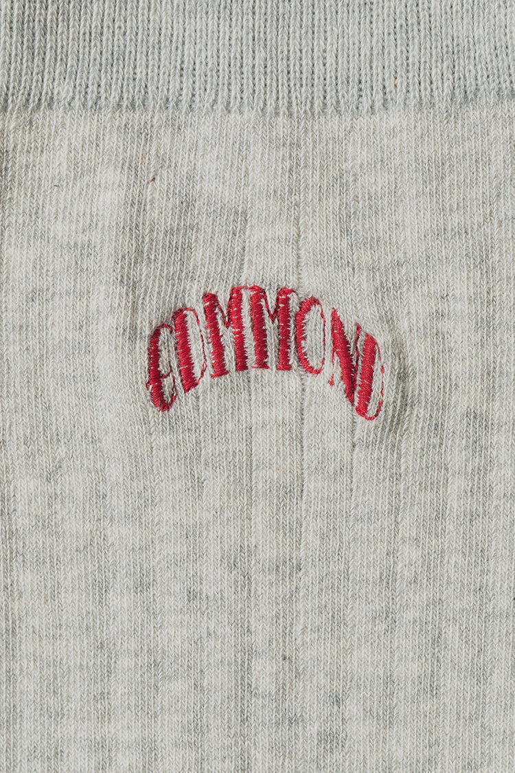 Edmmond Studios Grey Melange Edmmond Core Logo Socks