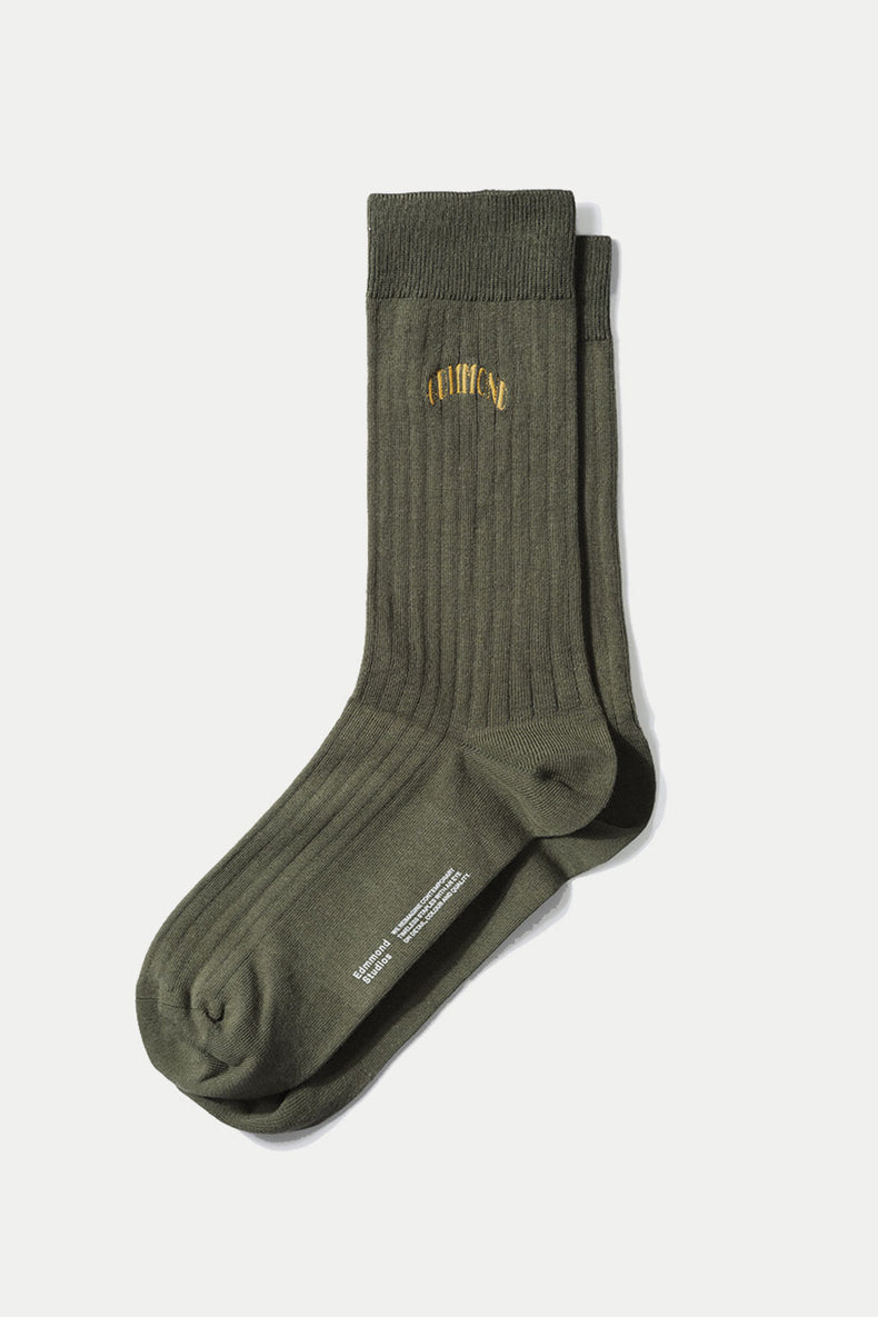Edmmond Studios Khaki Edmmond Core Logo Socks
