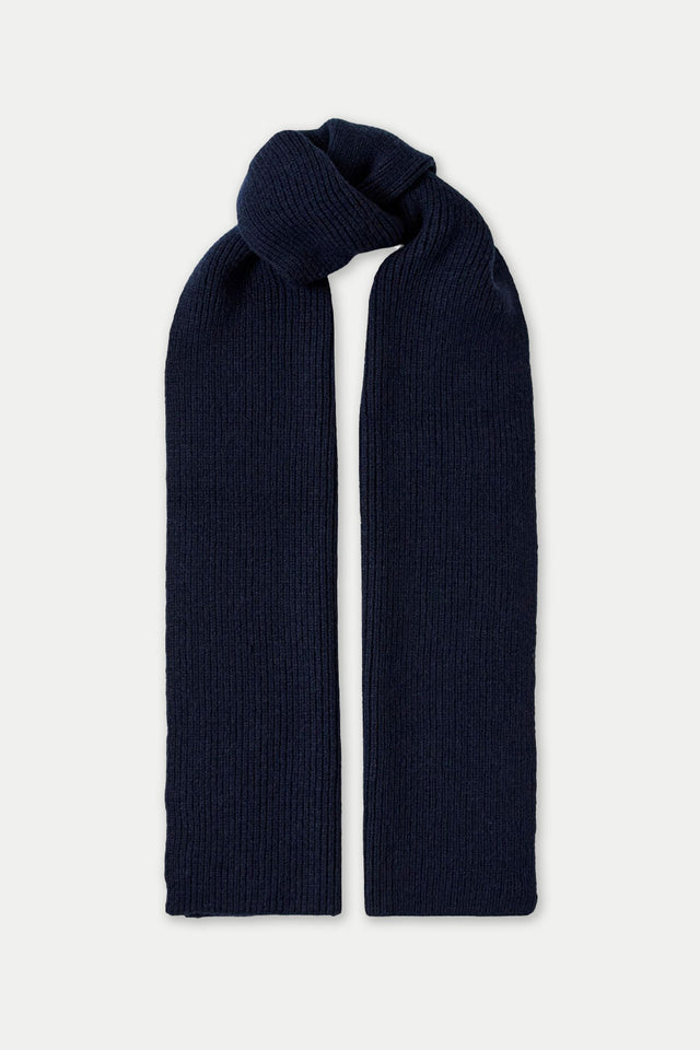Selected Sky Captain Mason Merino Wool Knit Scarf