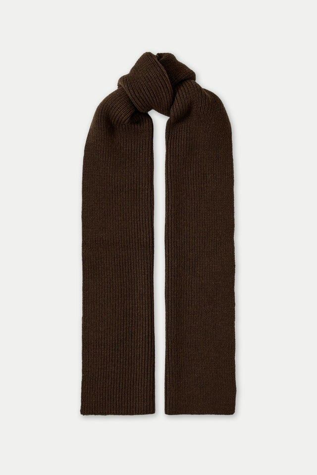 Selected Demitasse Mason Merino Wool Knit Scarf