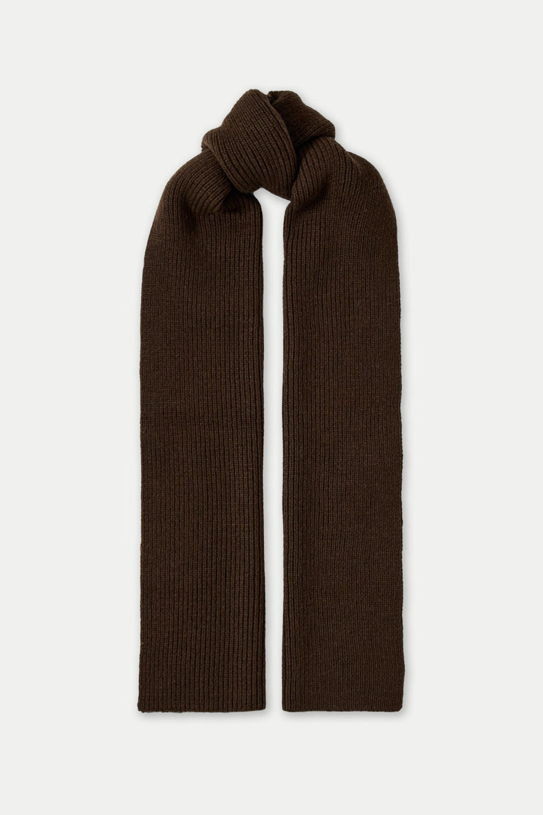 Selected Demitasse Mason Merino Wool Knit Scarf