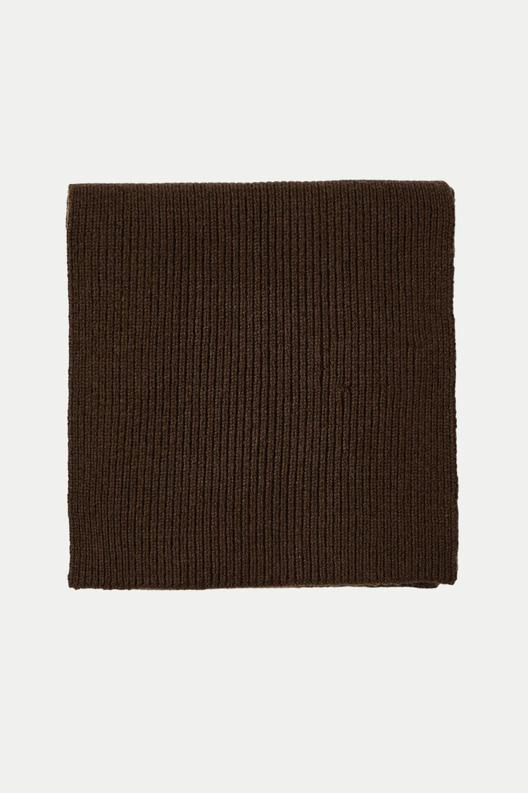 Selected Demitasse Mason Merino Wool Knit Scarf