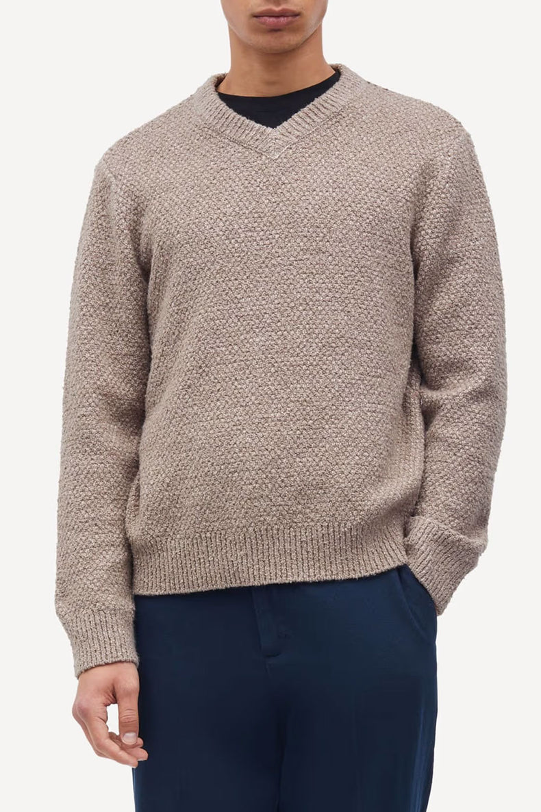 Samsøe Samsøe Greige Melange Saezra Sweater