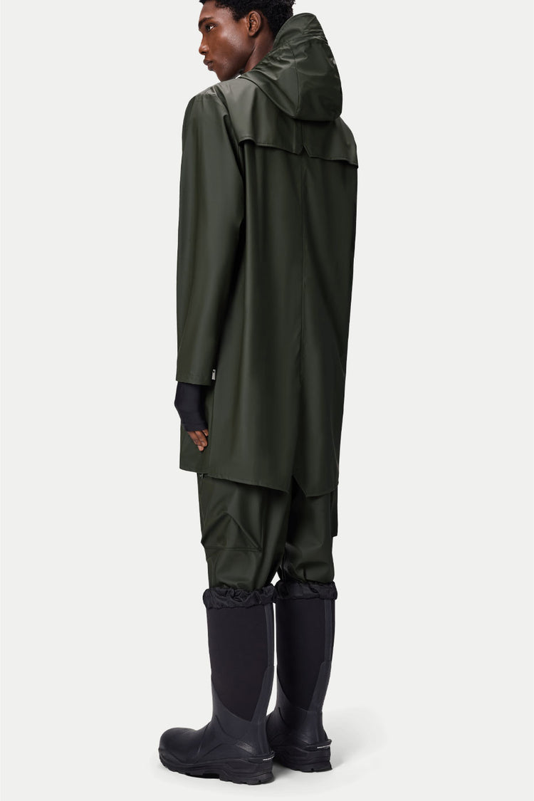 Rains Green Long Jacket
