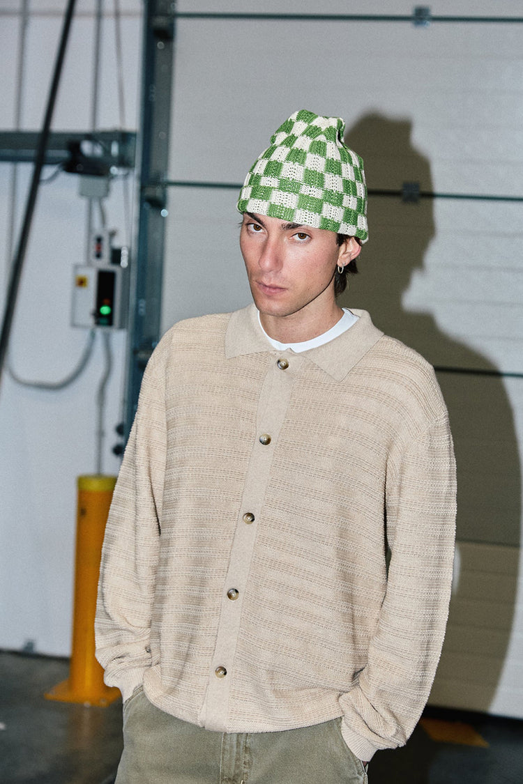 Edmmond Studios Tan Giorgos Knitted Shirt