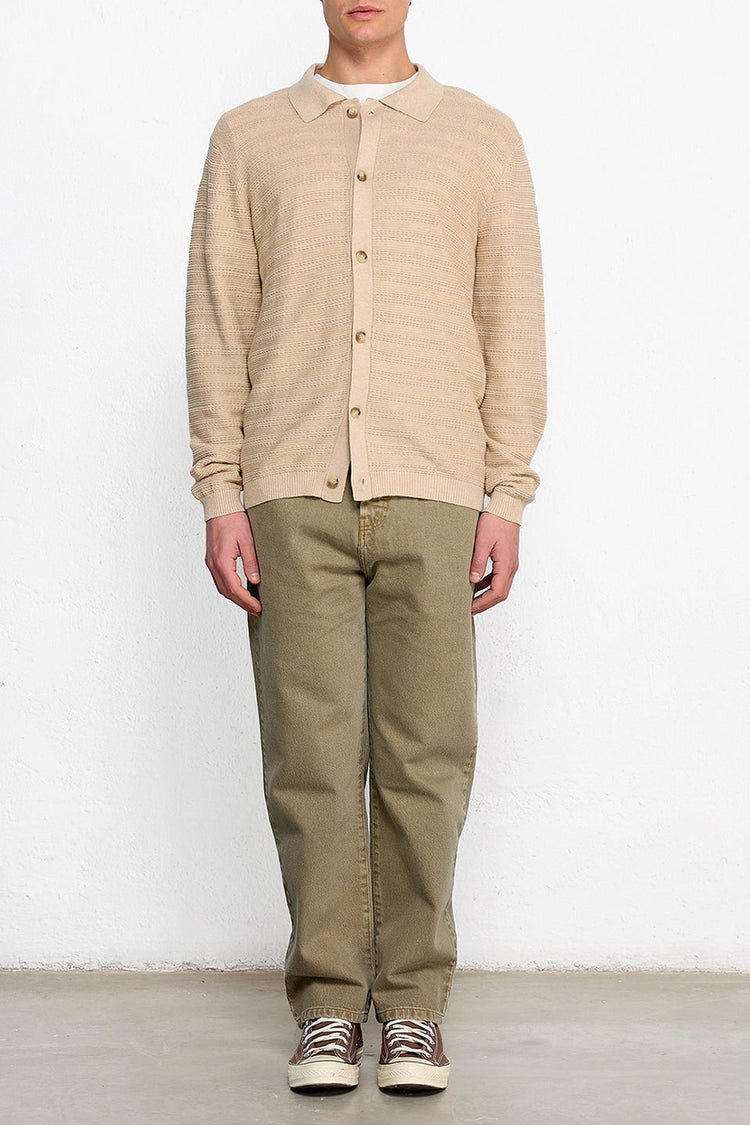 Edmmond Studios Tan Giorgos Knitted Shirt