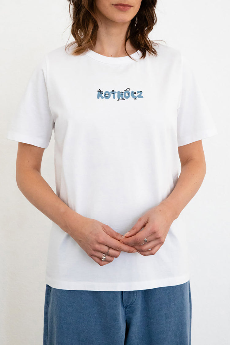 Rotholz Classic White Goofy Logo T-Shirt