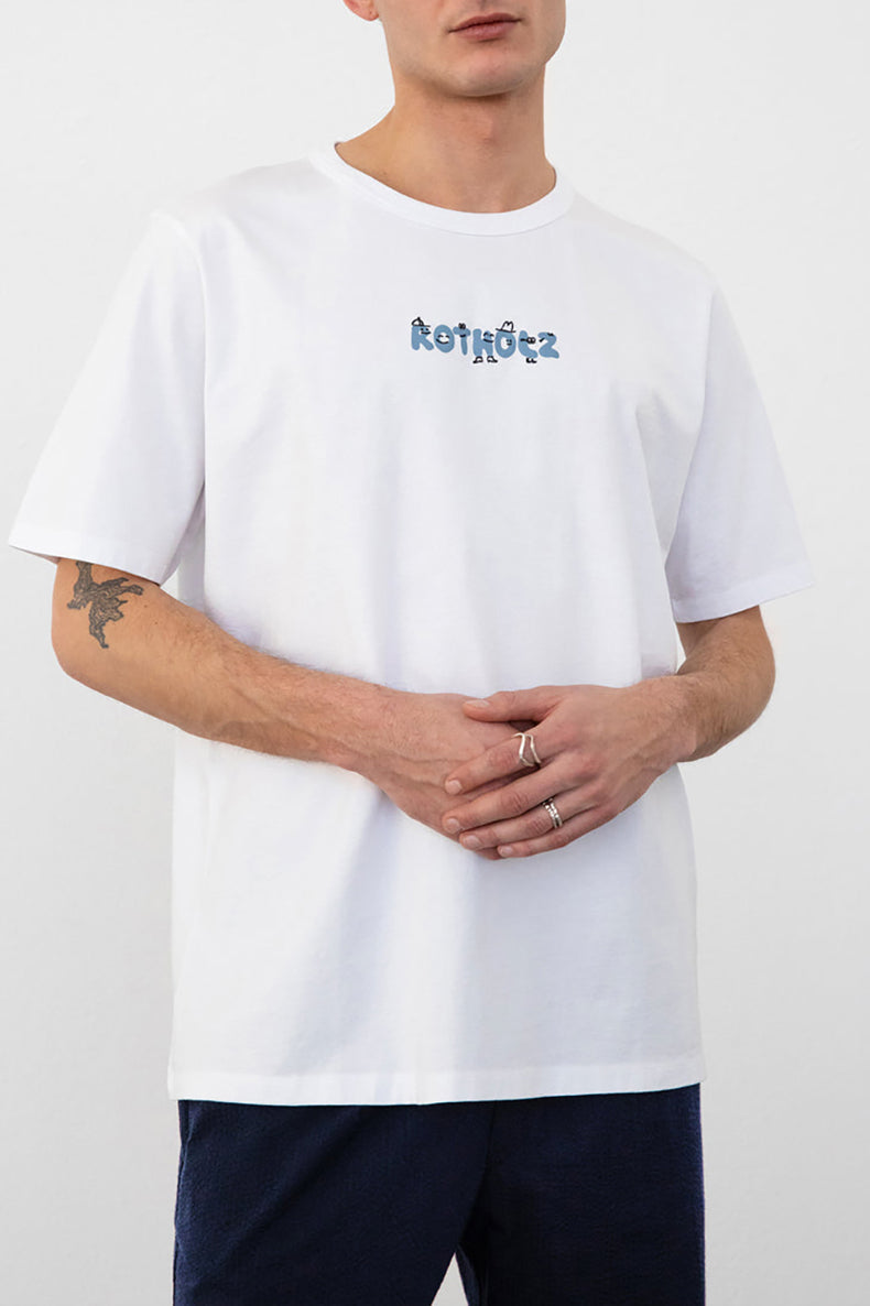 Rotholz Classic White Goofy Logo T-Shirt
